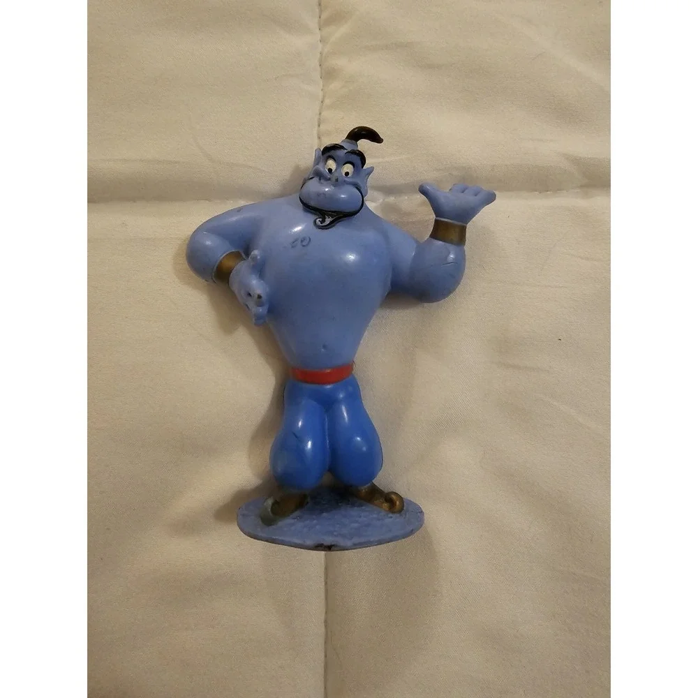 Vintage Disney Aladdin Genie Lot Parade Leader & Blue Genie PVC Mattel 1992–1993